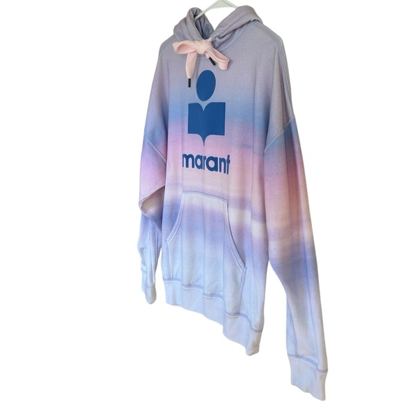 Isabel Marant Étoile Mansel Gradient Hoodie Size 8 Streetwear Designer Casual - Picture 7 of 16